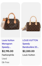 LOUIS VUITTON SPEEDY 20 BANDOULIERE MONOGRAM