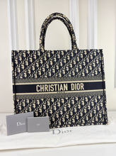 DIOR BOOK TOTE LARGE OBLIQUE EMBROIDERED TOKYO LIMITED EDITION