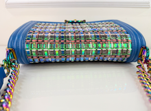 CHANEL BOY MEDIUM FLAP LIMITED EDITION IRIDESCENT WOVEN PVC