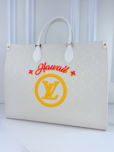 LOUIS VUITTON ON THE GO GM LIMITED EDITION JACQUARD HAWAII