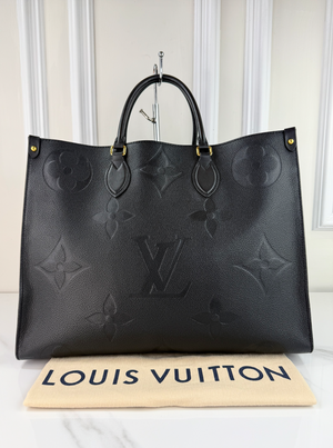 LOUIS VUITTON ON THE GO GM EMPREINTE BLACK