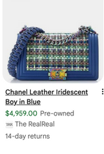 CHANEL BOY MEDIUM FLAP LIMITED EDITION IRIDESCENT WOVEN PVC
