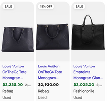 LOUIS VUITTON ON THE GO GM EMPREINTE BLACK
