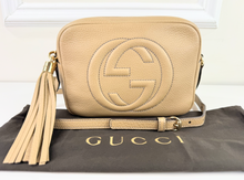 GUCCI SOHO DISCO CROSSBODY IN TAN