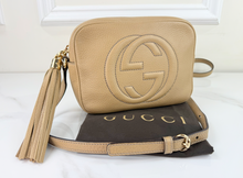 GUCCI SOHO DISCO CROSSBODY IN TAN