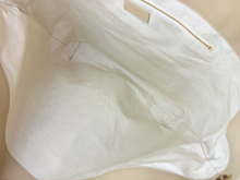 YSL MAXI ICARE QUILTED NUBUCK SUEDE BEIGE
