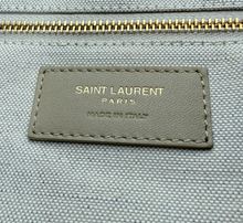 YSL MAXI ICARE QUILTED NUBUCK SUEDE BEIGE