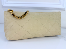 YSL MAXI ICARE QUILTED NUBUCK SUEDE BEIGE