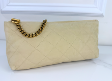 YSL MAXI ICARE QUILTED NUBUCK SUEDE BEIGE