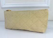 YSL MAXI ICARE QUILTED NUBUCK SUEDE BEIGE