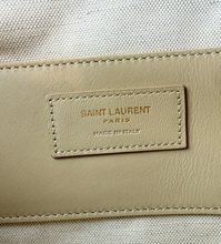 YSL MAXI ICARE QUILTED NUBUCK SUEDE BEIGE