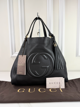 GUCCI SOHO MEDIUM TOTE IN BLACK