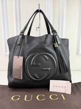 GUCCI SOHO MEDIUM TOTE IN BLACK