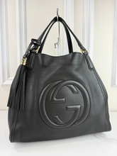 GUCCI SOHO MEDIUM TOTE IN BLACK