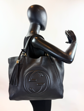 GUCCI SOHO MEDIUM TOTE IN BLACK
