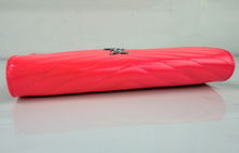 YSL MATELASSE FLAP ENVELOPE CROSSBODY IN NEON PINK