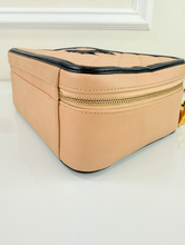 CHANEL LARGE CAVIAR QUILTED CC FILIGREE VANITY CASE IN BEIGE AND BLACK