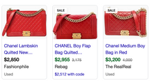 CHANEL BOY FLAP QUILTED LAMBSKIN MEDIUM IN RED