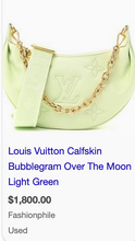 LOUIS VUITTON OVER THE MOON IN MINT GREEN