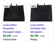 LOUIS VUITTON ON THE GO GM EMPREINTE BLACK DU4199