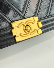 CHANEL BOY CAVIAR IN THE MIX CHEVRON MEDIUM