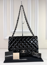 CHANEL JUMBO DOUBLE FLAP BAG PATENT QUILTED