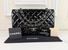 CHANEL JUMBO DOUBLE FLAP BAG PATENT QUILTED