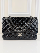 CHANEL JUMBO DOUBLE FLAP BAG PATENT QUILTED