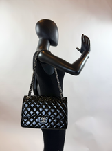 CHANEL JUMBO DOUBLE FLAP BAG PATENT QUILTED