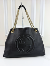 GUCCI SOHO CHAIN SHOULDER BAG IN BLACK