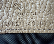 GUCCI SOHO WALLET ON CHAIN IN COGNAC