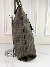 FENDI ZUCCA COATED CANVAS VERTICLE TOTE