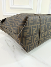FENDI ZUCCA COATED CANVAS VERTICLE TOTE