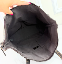 FENDI ZUCCA COATED CANVAS VERTICLE TOTE