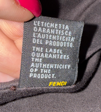 FENDI ZUCCA COATED CANVAS VERTICLE TOTE