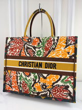 DIOR BOOK TOTE EMBROIDERED LARGE PAISLEY LIMITED EDITION