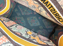 DIOR BOOK TOTE EMBROIDERED LARGE PAISLEY LIMITED EDITION