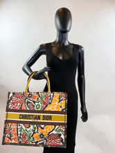 DIOR BOOK TOTE EMBROIDERED LARGE PAISLEY LIMITED EDITION