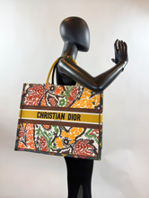 DIOR BOOK TOTE EMBROIDERED LARGE PAISLEY LIMITED EDITION