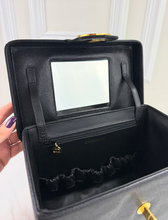 CHANEL CAVIAR CC VANITY BOX CASE VINTAGE