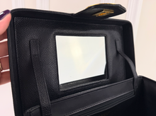 CHANEL CAVIAR CC VANITY BOX CASE VINTAGE