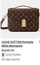 LOUIS VUITTON POCHETTE METIS MONOGRAM