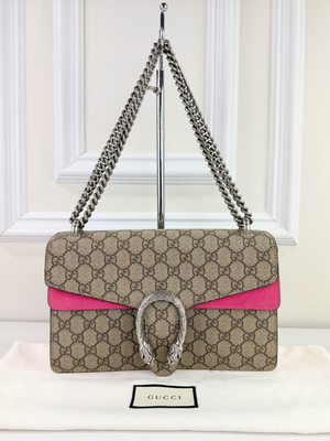 GUCCI DIONYSUS SHOULDER BAG IN PINK