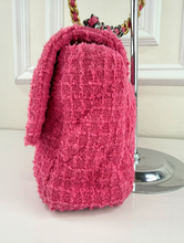 *DEAL OF THE DAY* CHANEL 19 LARGE FLAP QUILTED TWEED IN HOT PINK