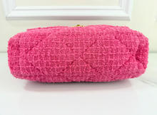 *DEAL OF THE DAY* CHANEL 19 LARGE FLAP QUILTED TWEED IN HOT PINK