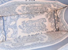 DIOR BOOK TOTE EMBROIDERED MEDIUM ECRU AND GREY TOILE DE JOUY