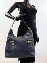 LOUIS VUITTON MELIE HOBO EMPREINTE IN MARINE ROUGE