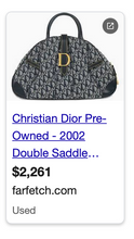 DIOR LARGE DOUBLE SADDLE TROTTER BAG VINTAGE