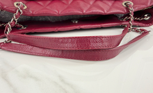 CHANEL CAVIAR TIMELESS CC SOFT SHOPPING TOTE IN BURGUNDY