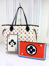 LOUIS VUITTON NEVERFULL MM GAME ON + POUCH